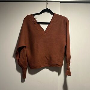 burnt orange sweater